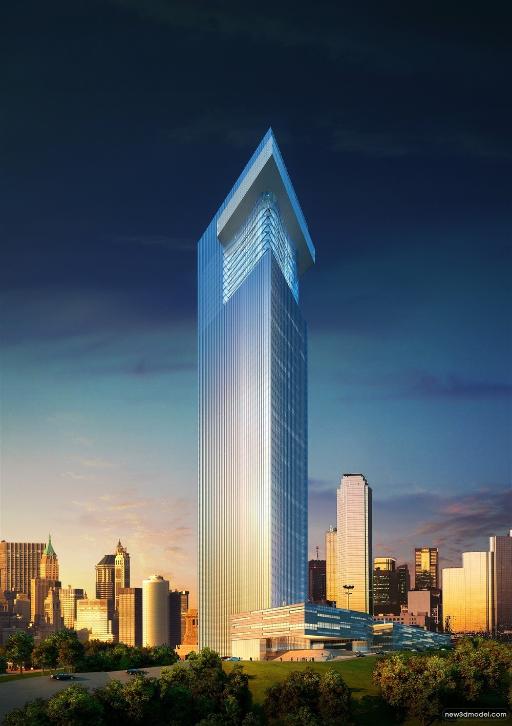 3D Models of Commercial Building – Exterior 3D Scenes – 760 – VRAY - thumbnail 2