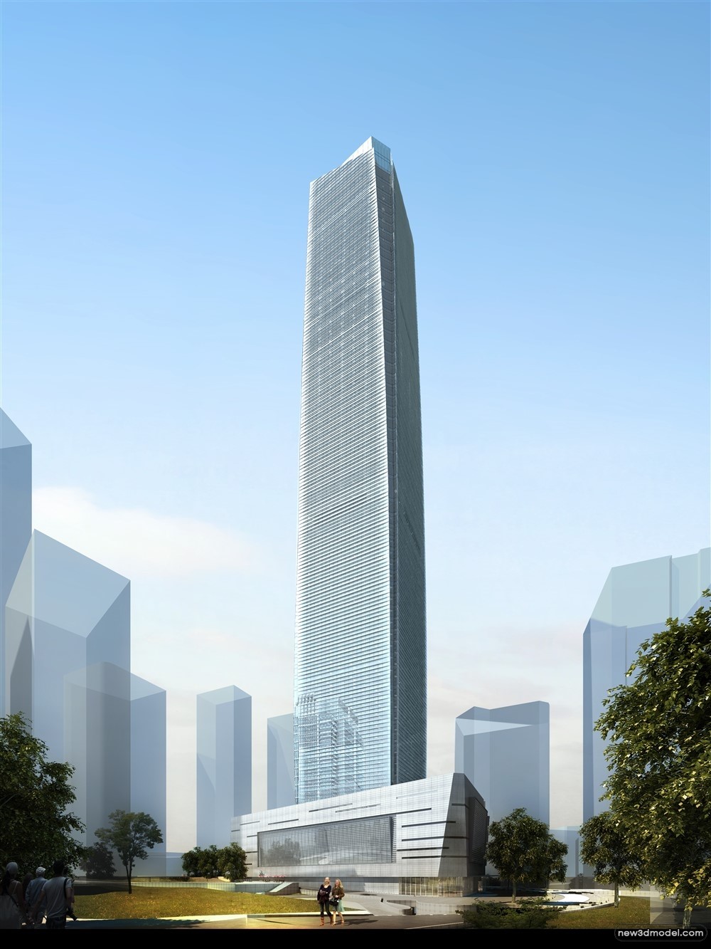 3D Models of Commercial Building – Exterior 3D Scenes – 287 – VRAY - thumbnail 4