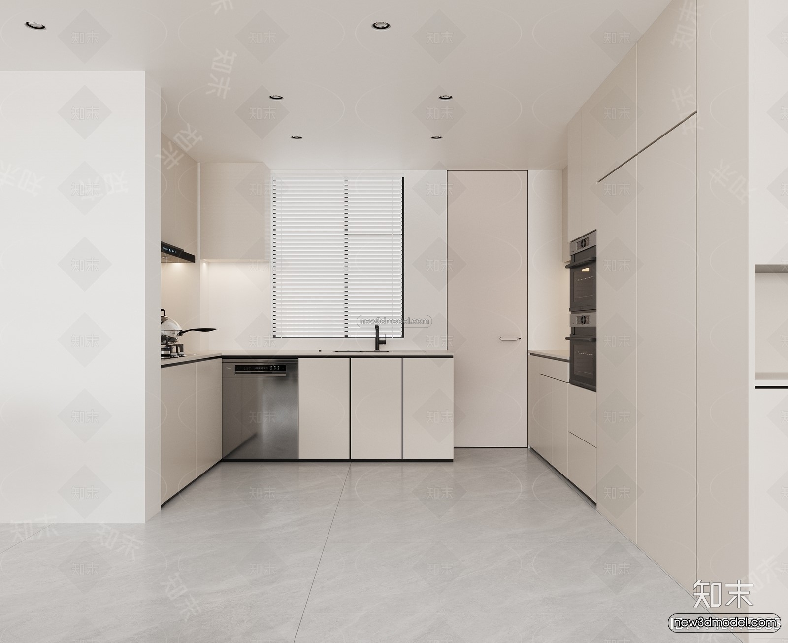 Modern Style Interior 3D Blocks and 3D Models – Living Room 3D Scene – 391 – CORONA - thumbnail 3