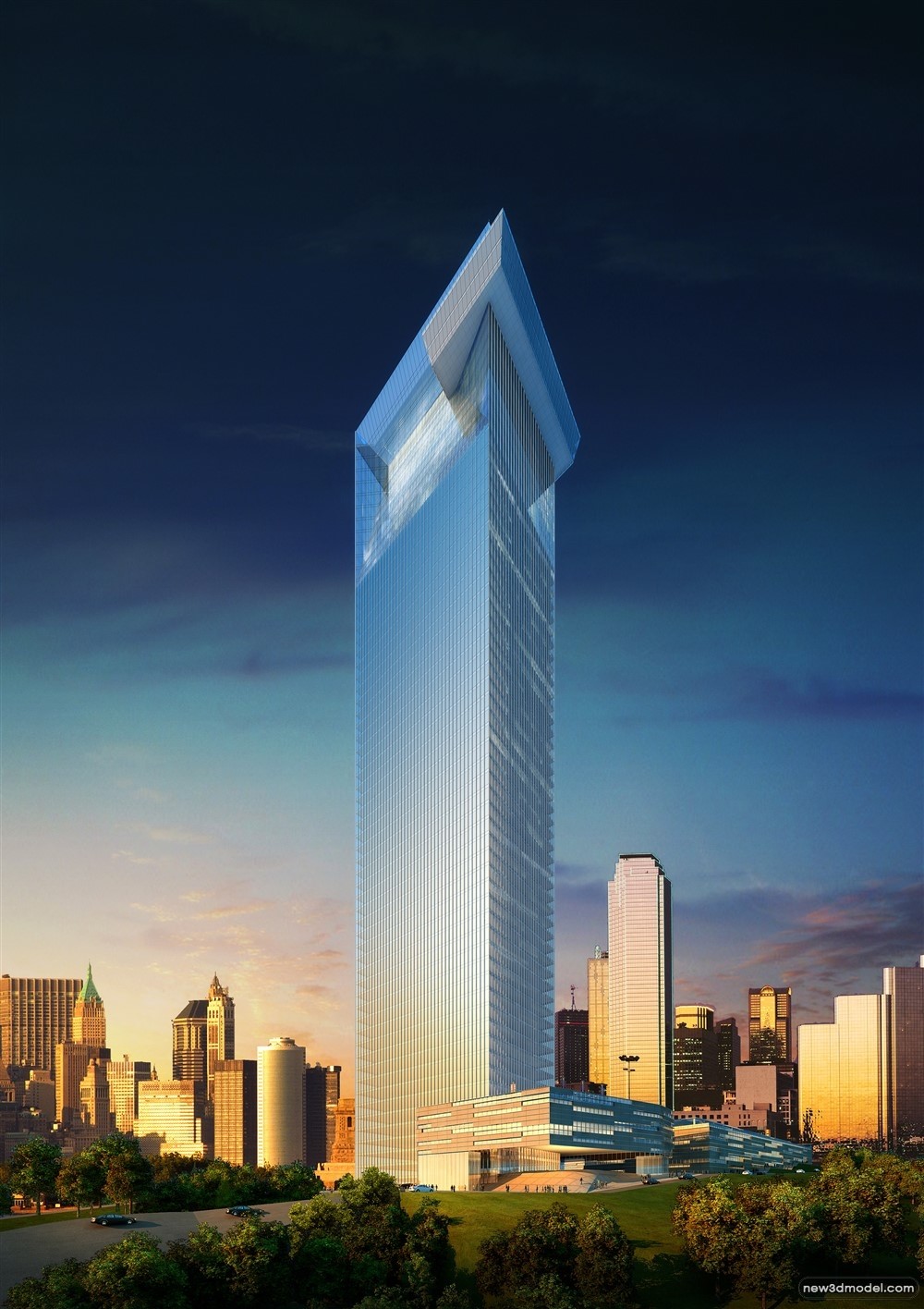 3D Models of Commercial Building – Exterior 3D Scenes – 760 – VRAY - thumbnail 4