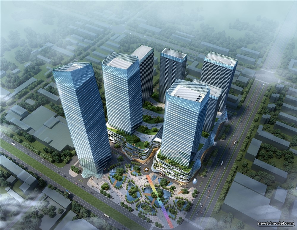 3D Models of Commercial Building – Exterior 3D Scenes – 534 – VRAY - thumbnail 4