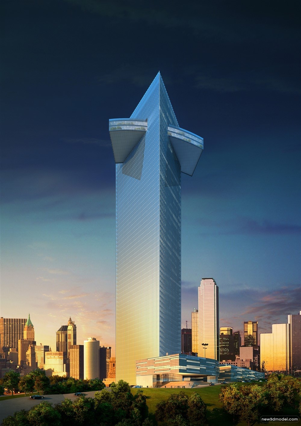 3D Models of Commercial Building – Exterior 3D Scenes – 760 – VRAY - thumbnail 5