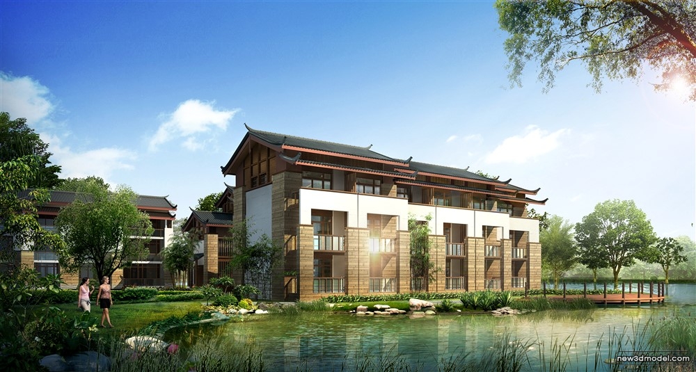 3D Models of Commercial Building – Exterior 3D Scenes – 531 – VRAY - thumbnail 4