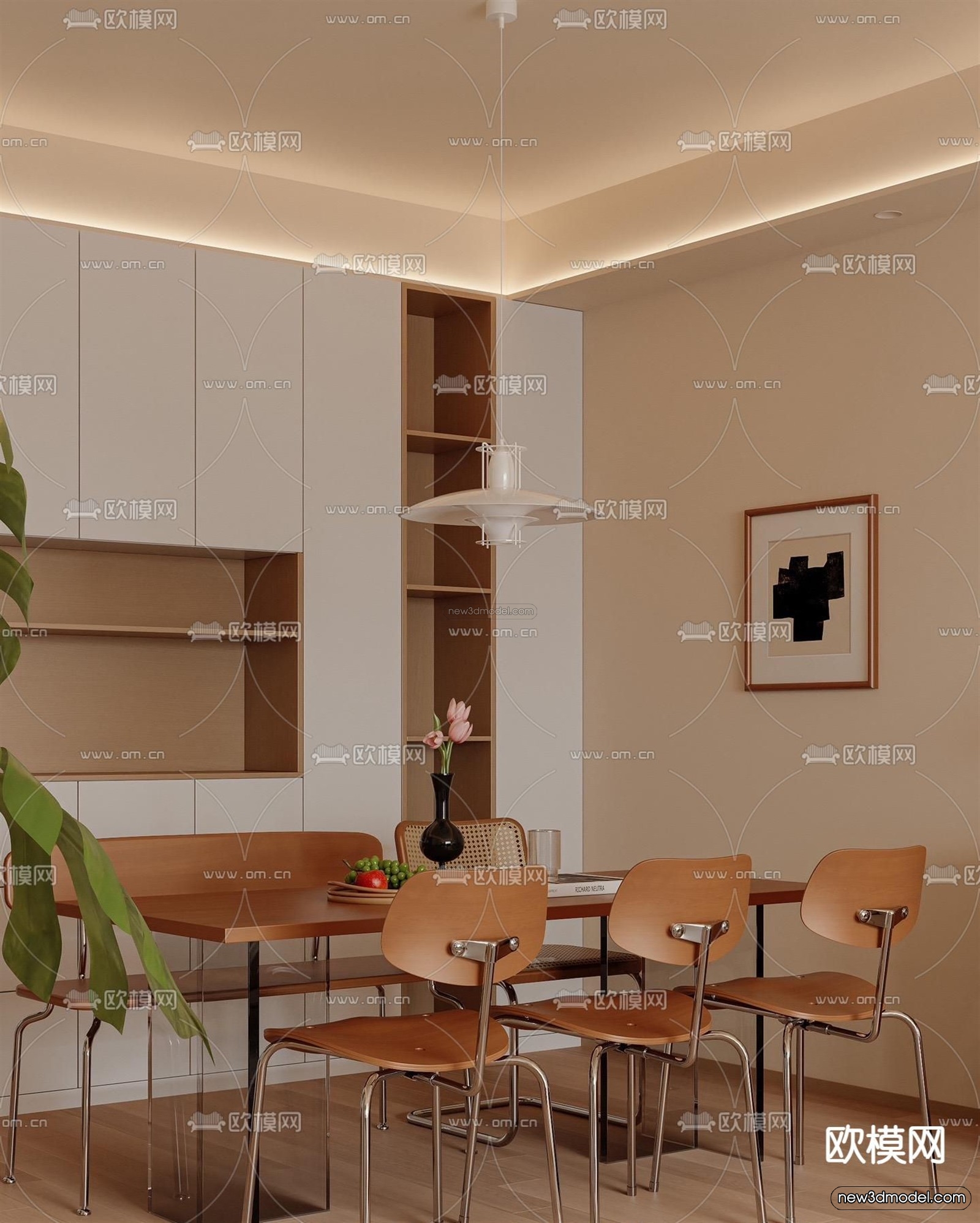 Modern Style Interior 3D Blocks and 3D Models – Living Room 3D Scene – 180 – CORONA - thumbnail 4