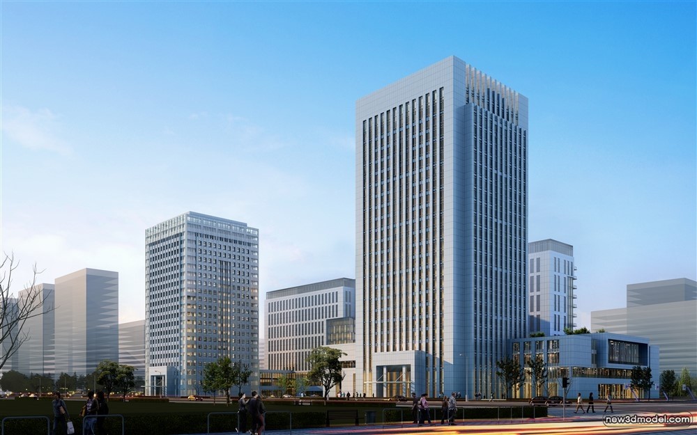 3D Models of Commercial Building – Exterior 3D Scenes – 764 – VRAY - thumbnail 2