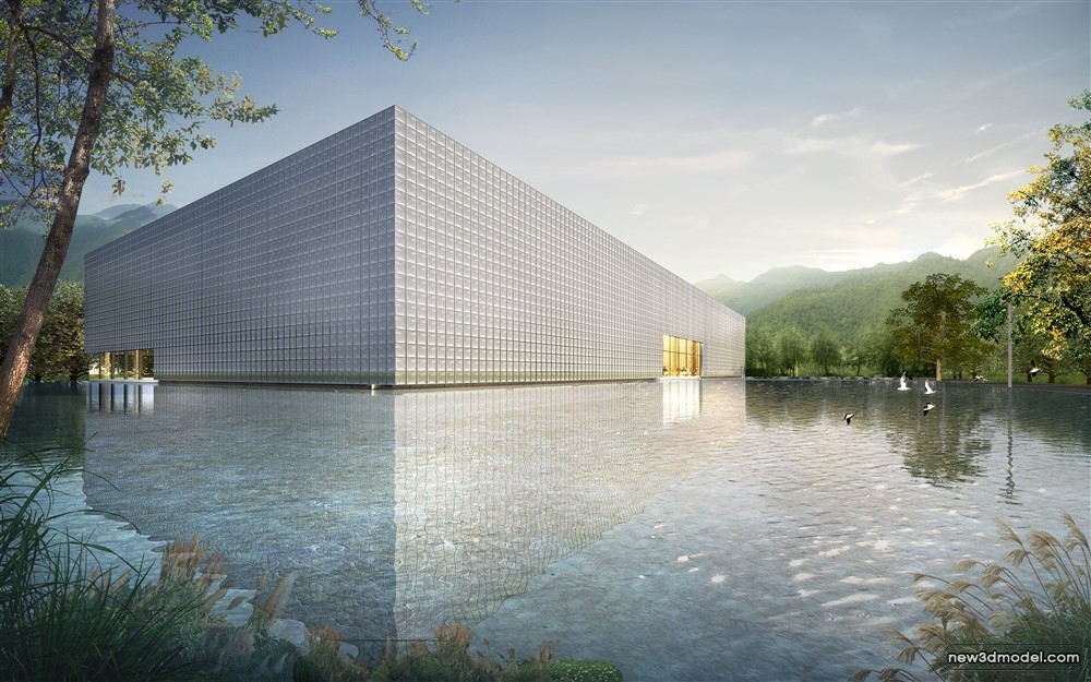 3D Models of Commercial Building – Exterior 3D Scenes – 525 – VRAY - thumbnail 4