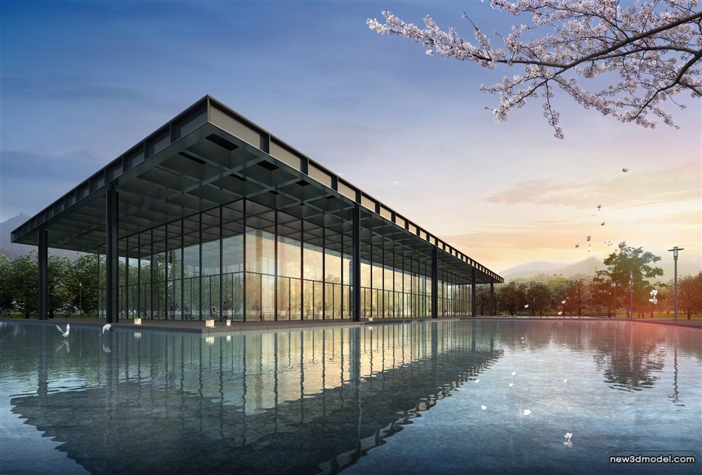 3D Models of Commercial Building – Exterior 3D Scenes – 525 – VRAY - thumbnail 2