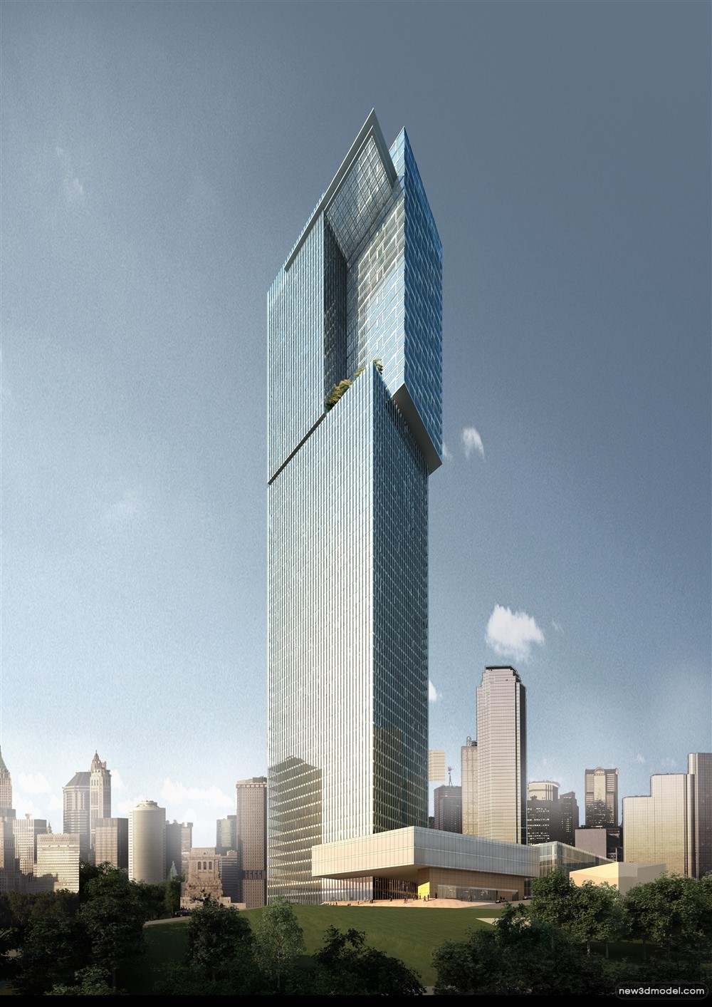 3D Models of Commercial Building – Exterior 3D Scenes – 766 – VRAY - thumbnail 4