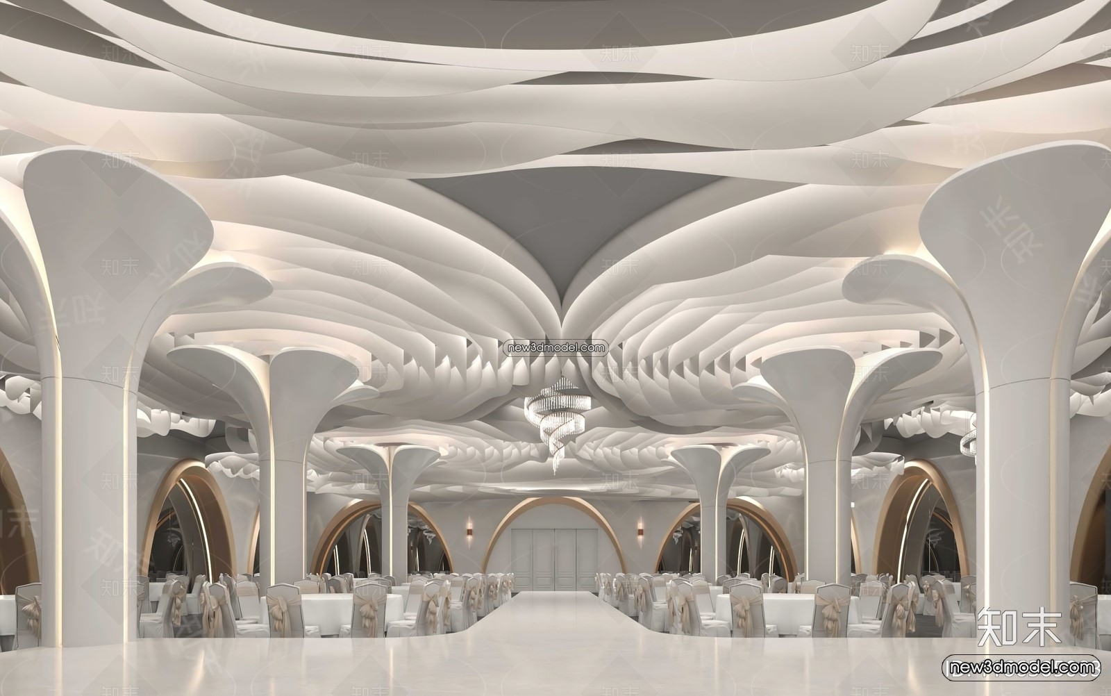 3D Model of Wedding Hall – 3D Scene – 052 – VRAY - thumbnail 2