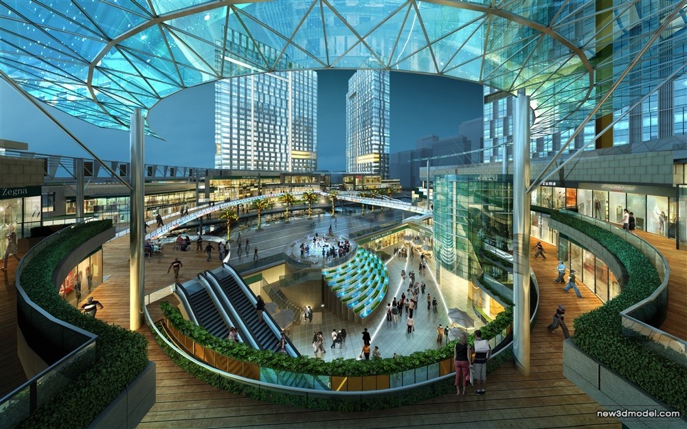 3D Models of Commercial Building – Exterior 3D Scenes – 293 – VRAY - thumbnail 2