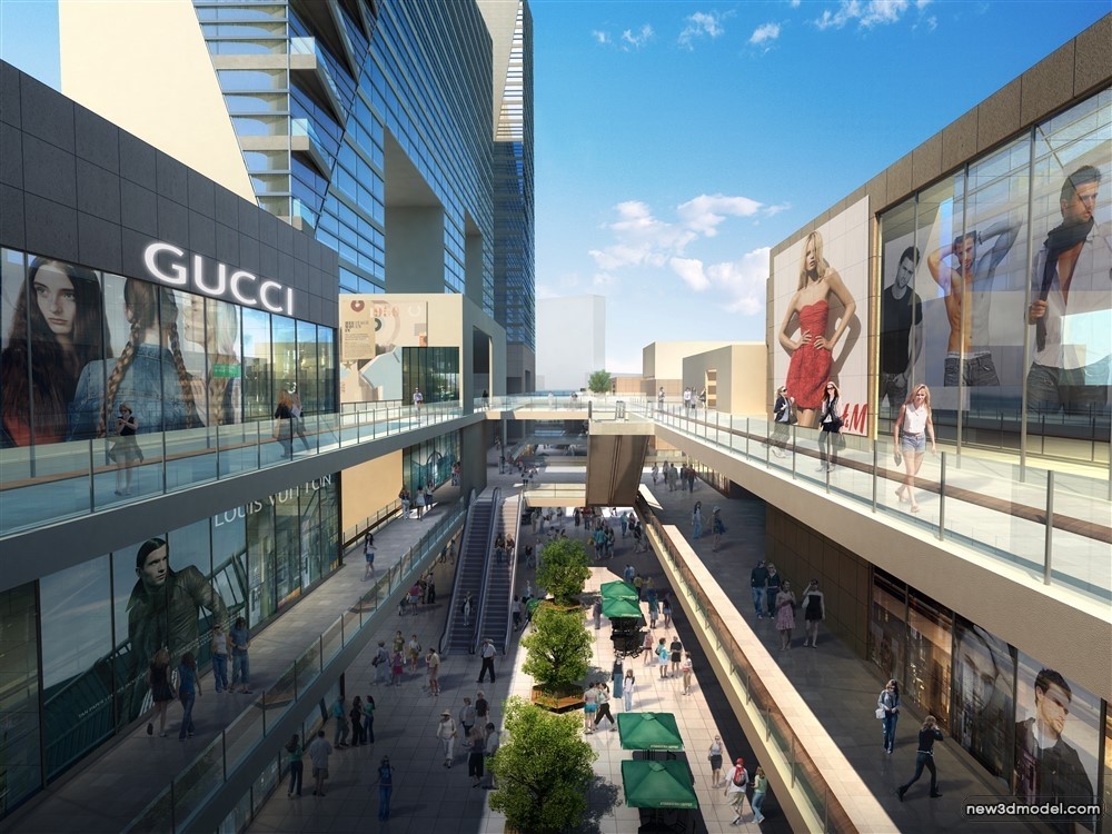 3D Models of Commercial Building – Exterior 3D Scenes – 769 – VRAY - thumbnail 2