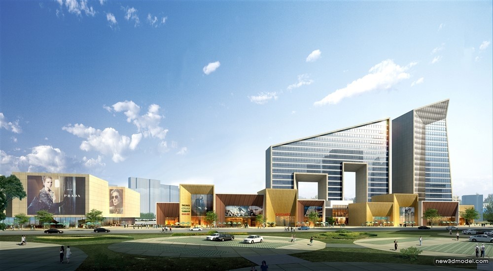 3D Models of Commercial Building – Exterior 3D Scenes – 769 – VRAY - thumbnail 5