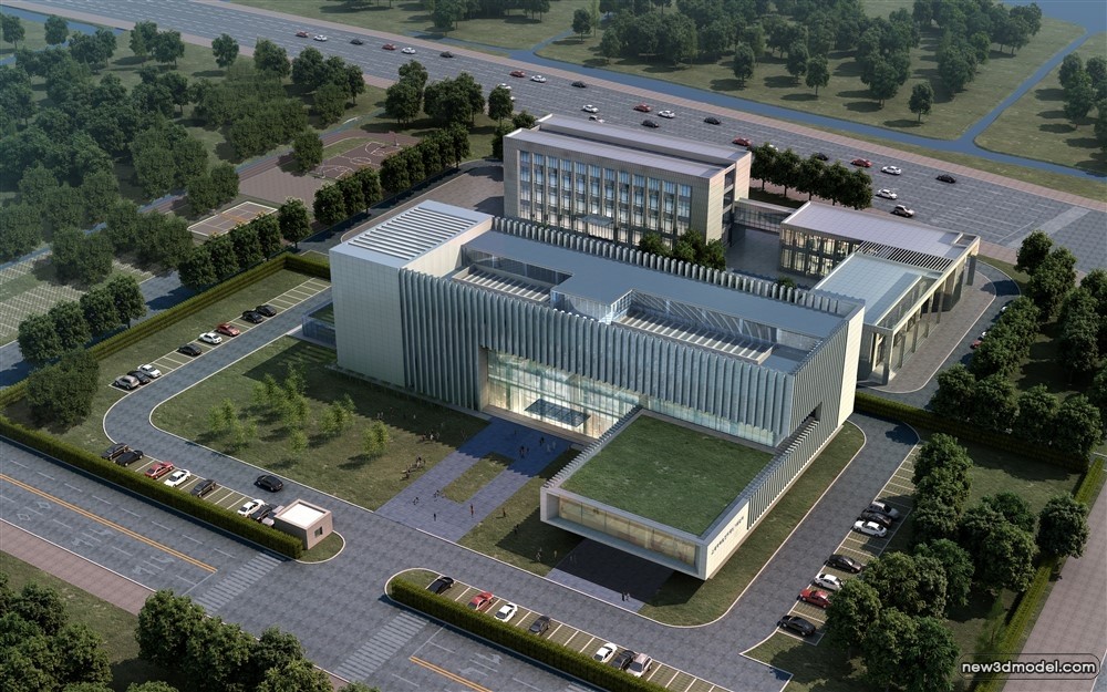 3D Models of Commercial Building – Exterior 3D Scenes – 298 – VRAY - thumbnail 2