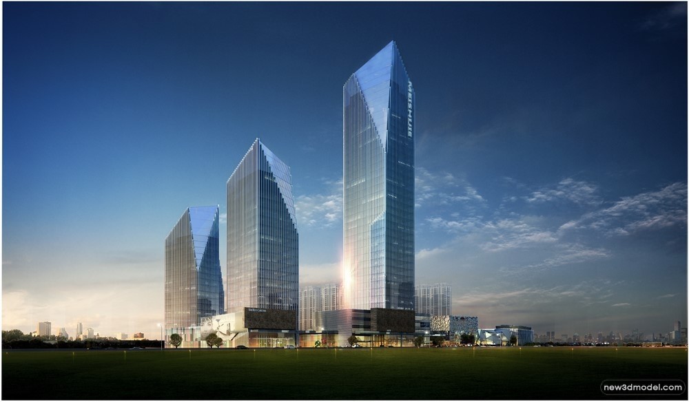 3D Models of Commercial Building – Exterior 3D Scenes – 771 – VRAY - thumbnail 2