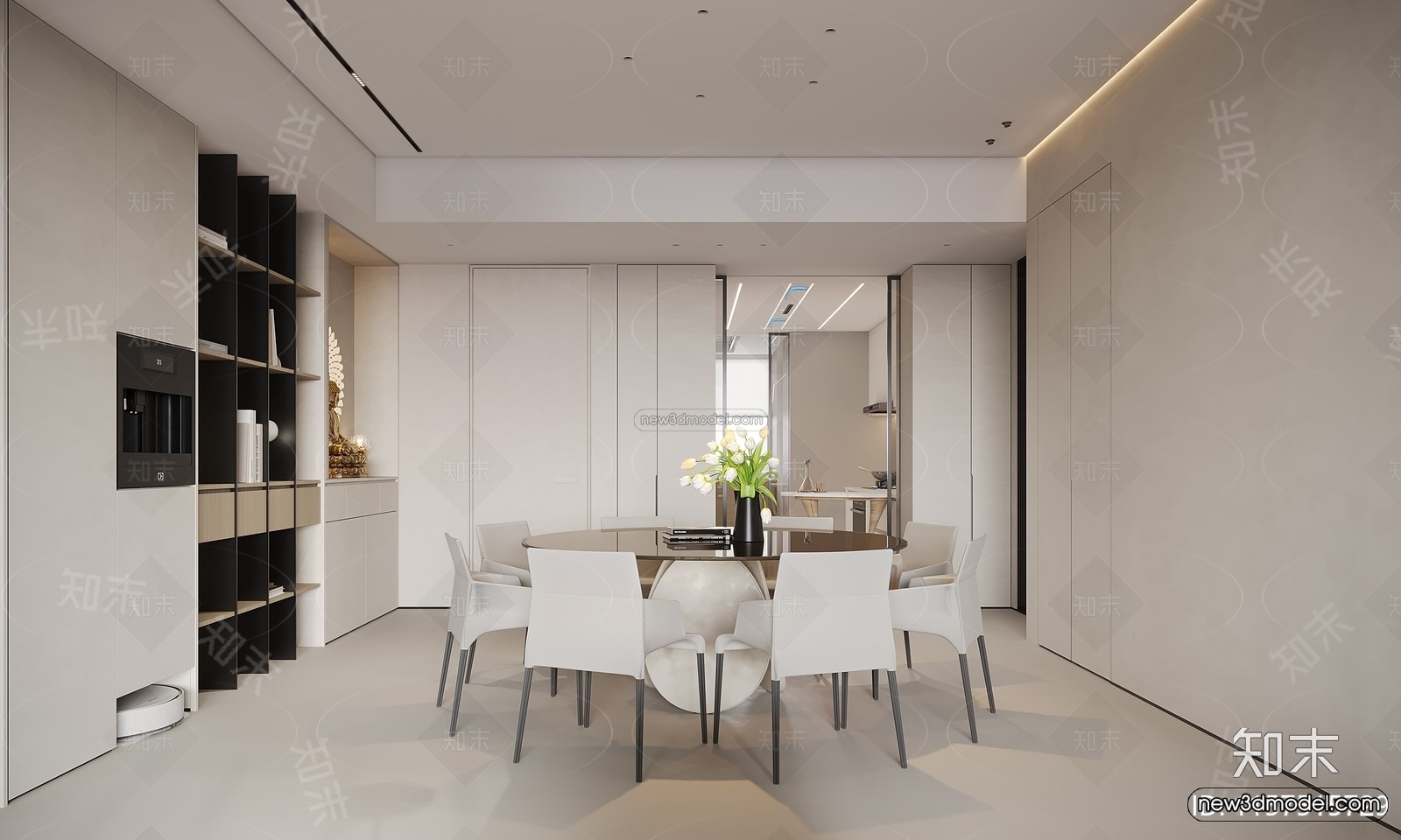 Modern Style Interior 3D Blocks and 3D Models – Living Room 3D Scene – 021 – CORONA - thumbnail 2