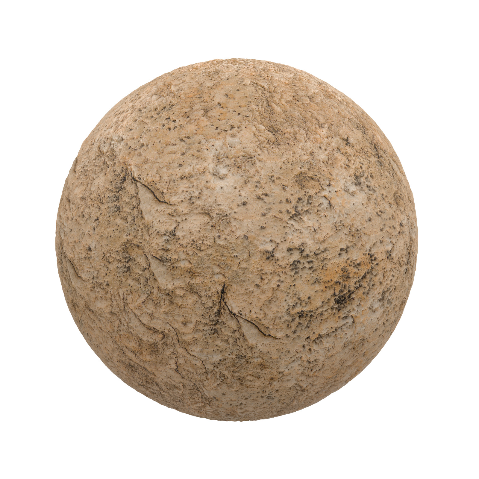 TEXTURES – STONES – CGAxis PBR Colection Vol 1 Stones – rough orange stone 1 - thumbnail 1