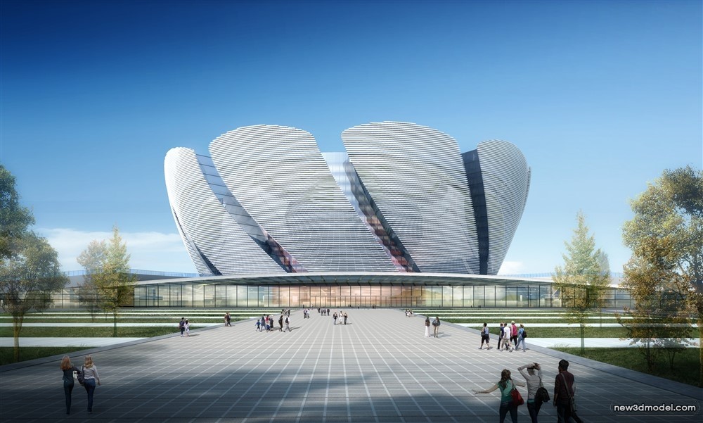 3D Models of Commercial Building – Exterior 3D Scenes – 301 – VRAY - thumbnail 4