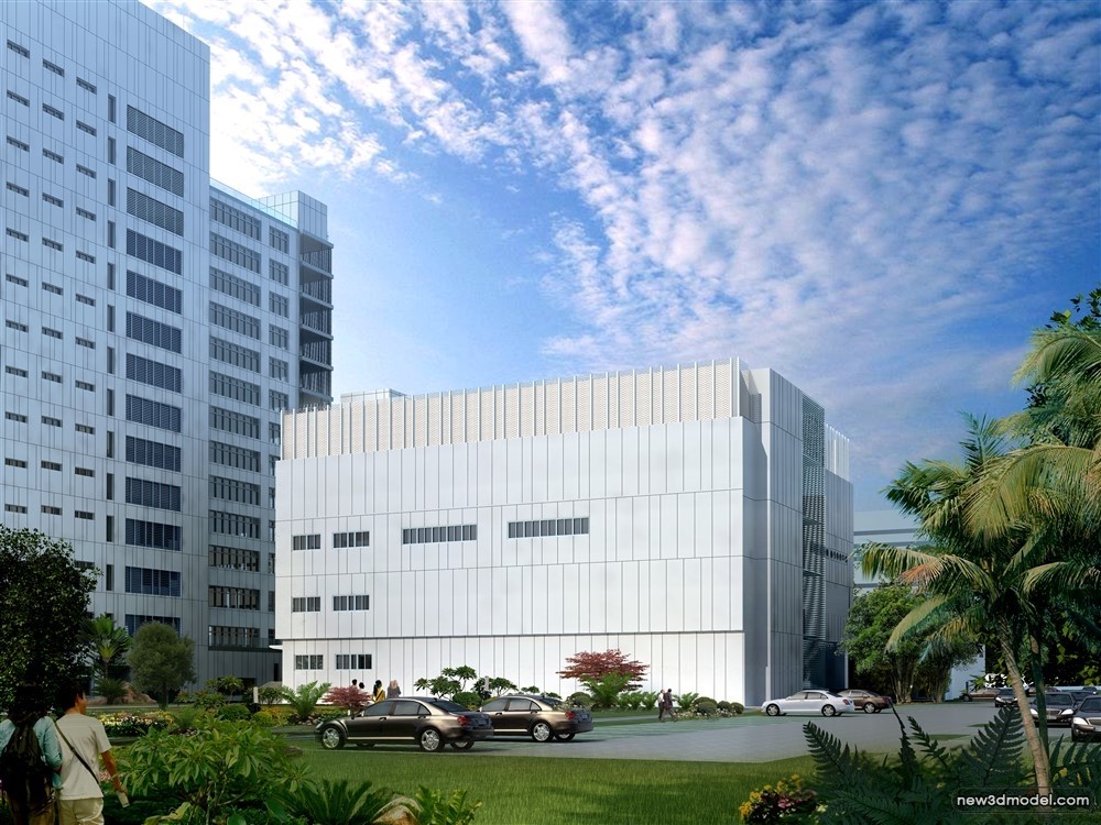 3D Models of Commercial Building – Exterior 3D Scenes – 302 – VRAY - thumbnail 3