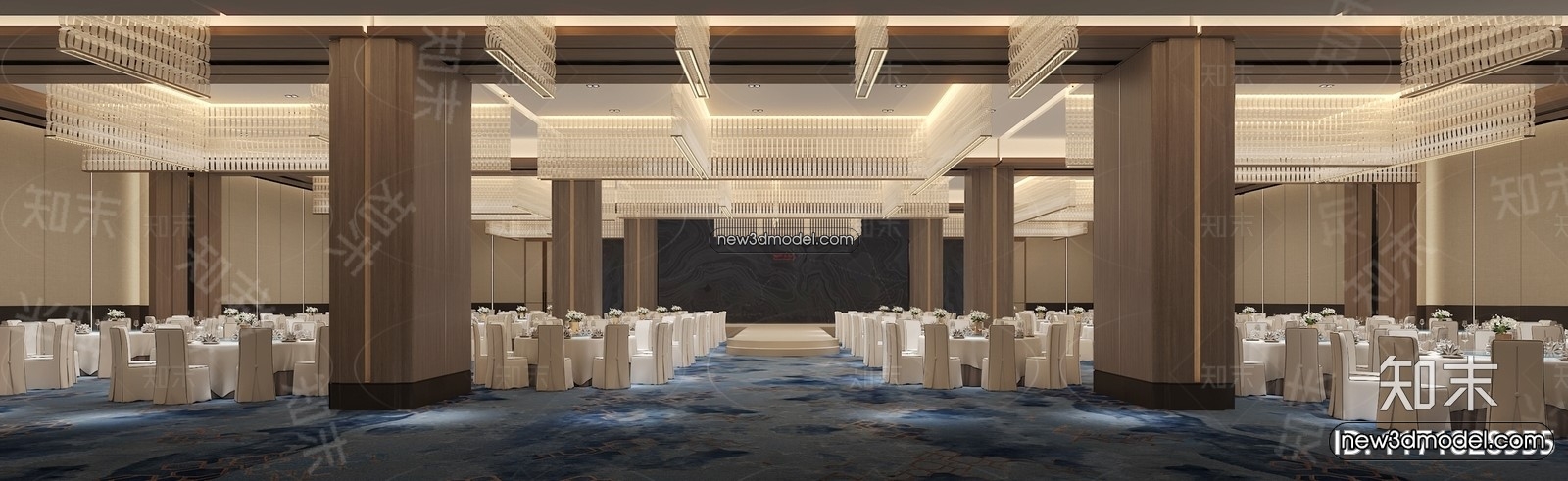 3D Model of Wedding Hall – 3D Scene – 082 – VRAY - thumbnail 3