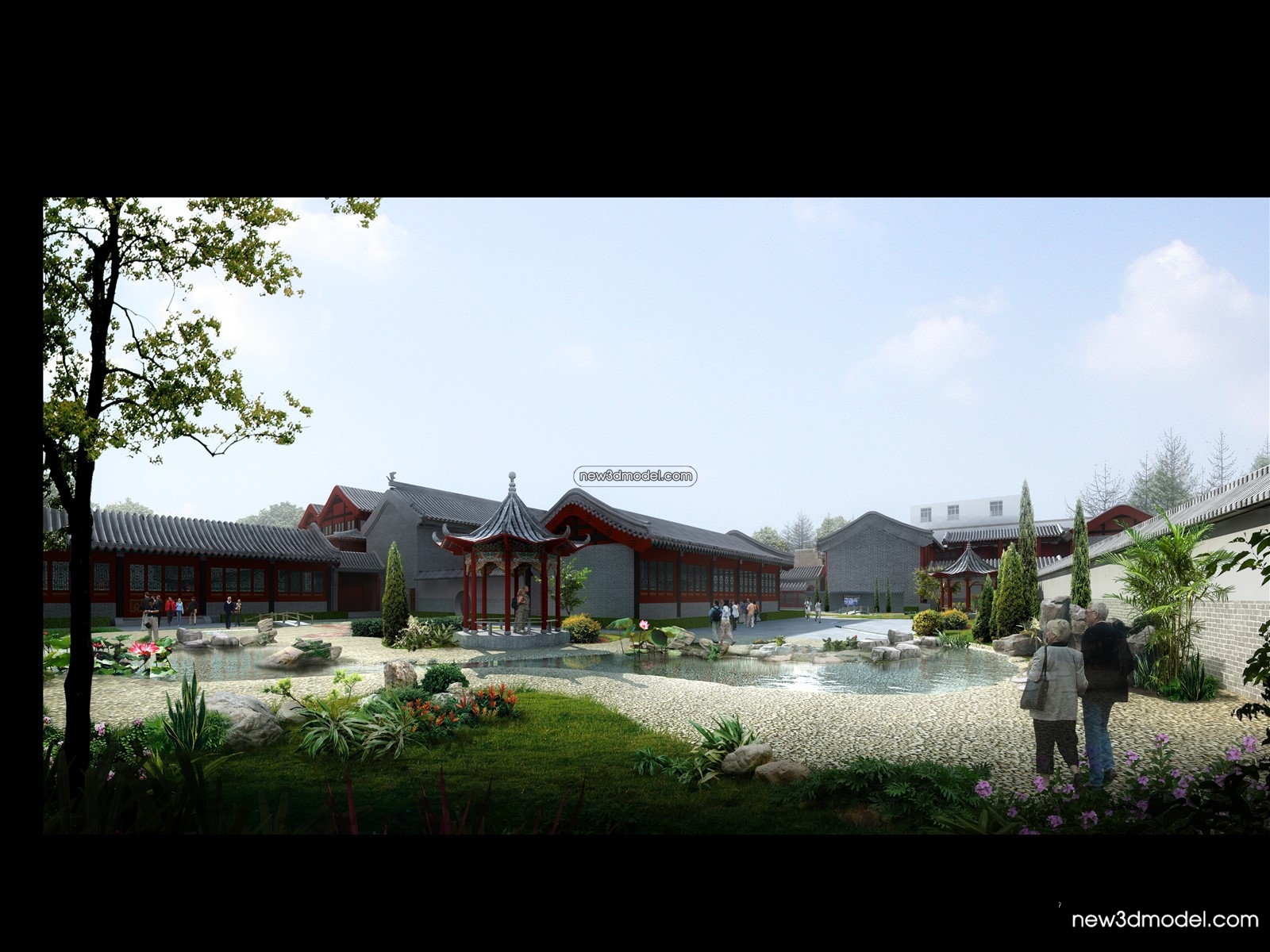 Exterior 3D Models of Pagoda – 3D Scenes – 083 – VRAY - thumbnail 4