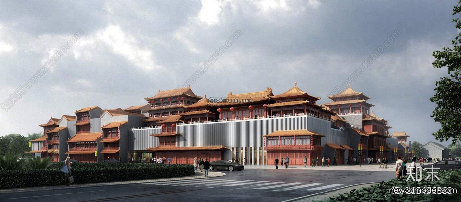 Exterior 3D Models of Pagoda – 3D Scenes – 082 – VRAY - thumbnail 2