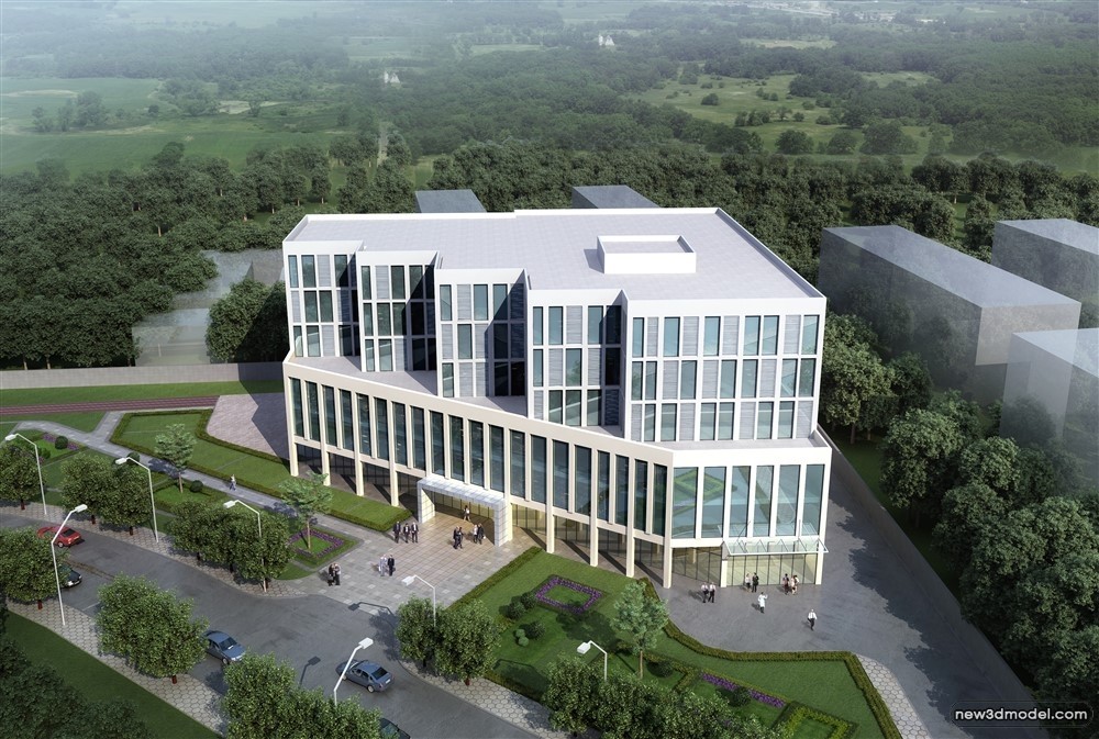 3D Models of Commercial Building – Exterior 3D Scenes – 782 – VRAY - thumbnail 2