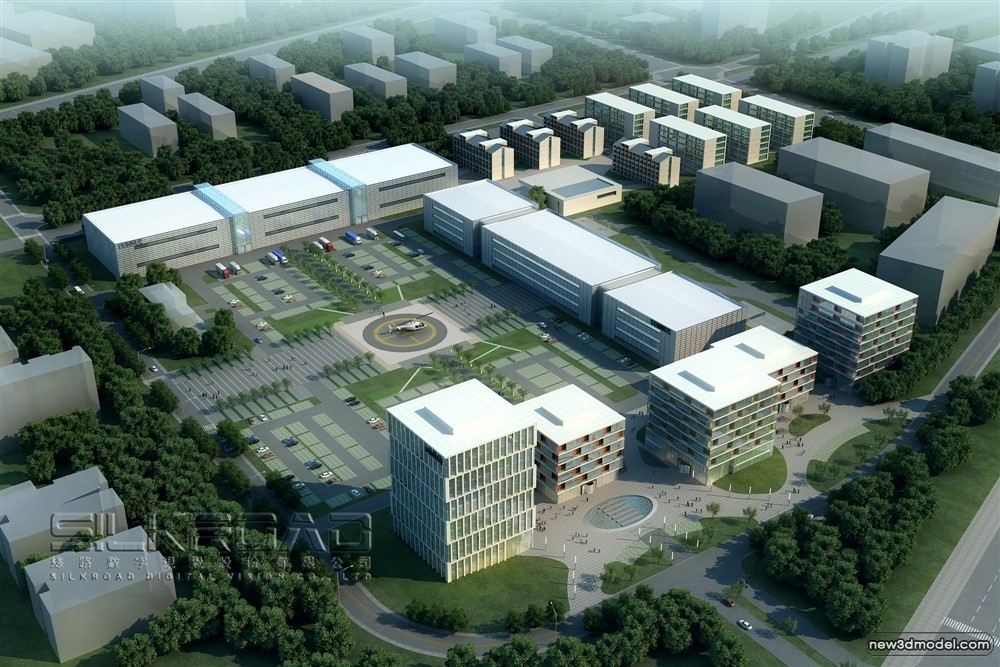 3D Models of Commercial Building – Exterior 3D Scenes – 784 – VRAY - thumbnail 2