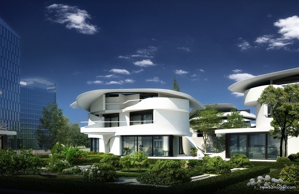 3D Models of Commercial Building – Exterior 3D Scenes – 786 – VRAY - thumbnail 3