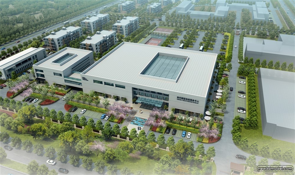 3D Models of Commercial Building – Exterior 3D Scenes – 785 – VRAY - thumbnail 2