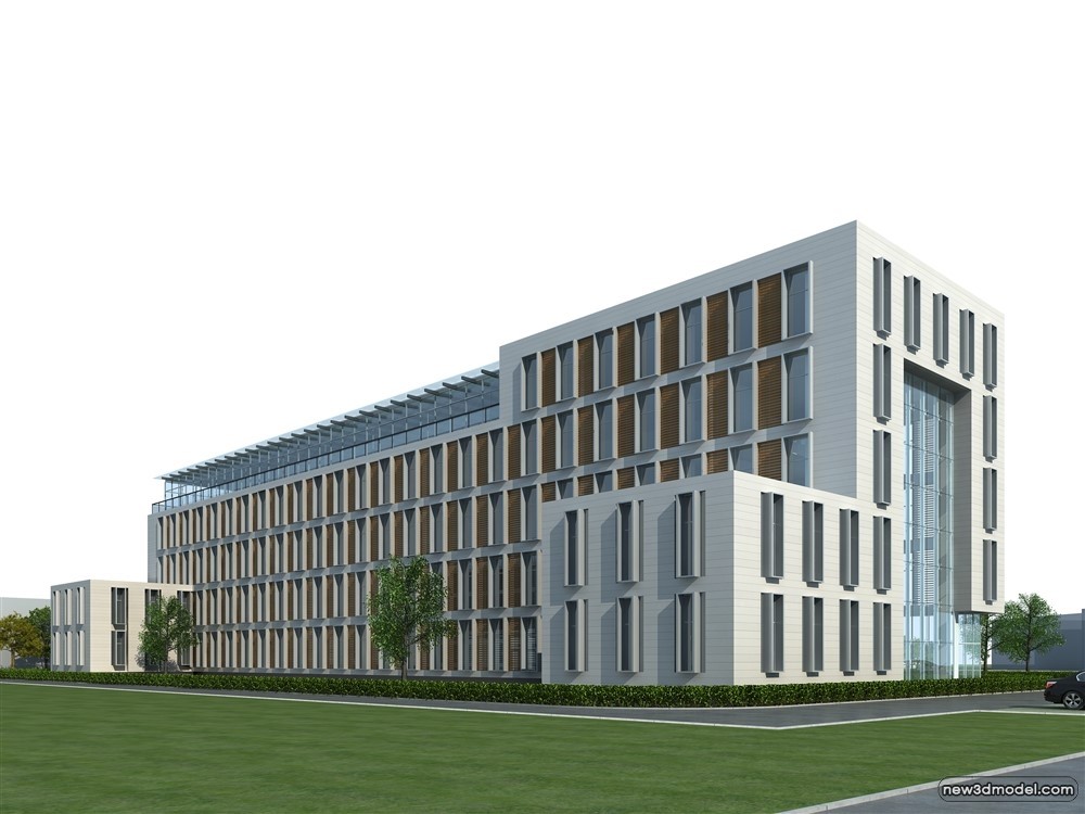 3D Models of Commercial Building – Exterior 3D Scenes – 787 – VRAY - thumbnail 3