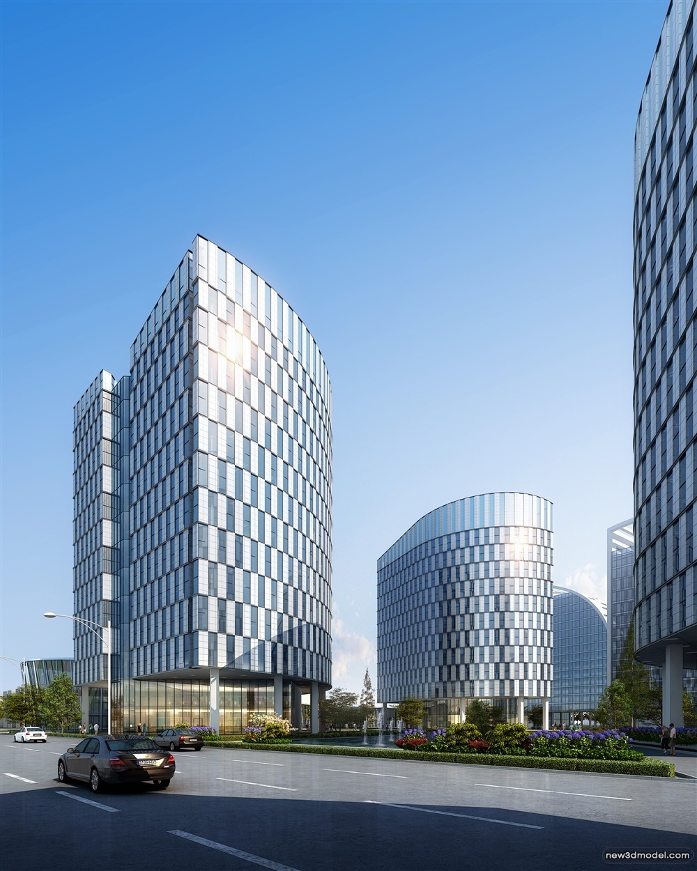 3D Models of Commercial Building – Exterior 3D Scenes – 786 – VRAY - thumbnail 2