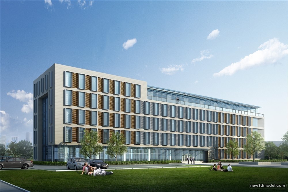 3D Models of Commercial Building – Exterior 3D Scenes – 787 – VRAY - thumbnail 5