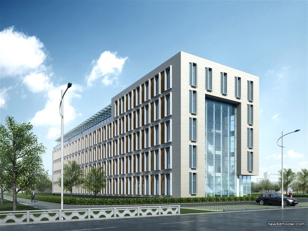 3D Models of Commercial Building – Exterior 3D Scenes – 787 – VRAY - thumbnail 4
