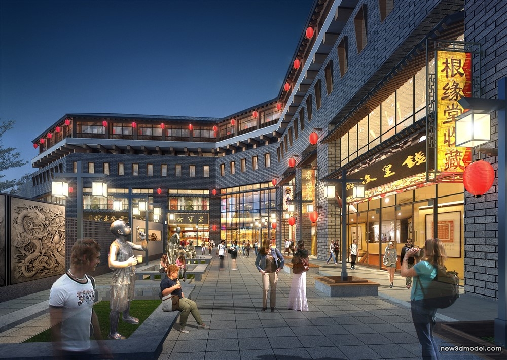 3D Models of Commercial Building – Exterior 3D Scenes – 511 – VRAY - thumbnail 4