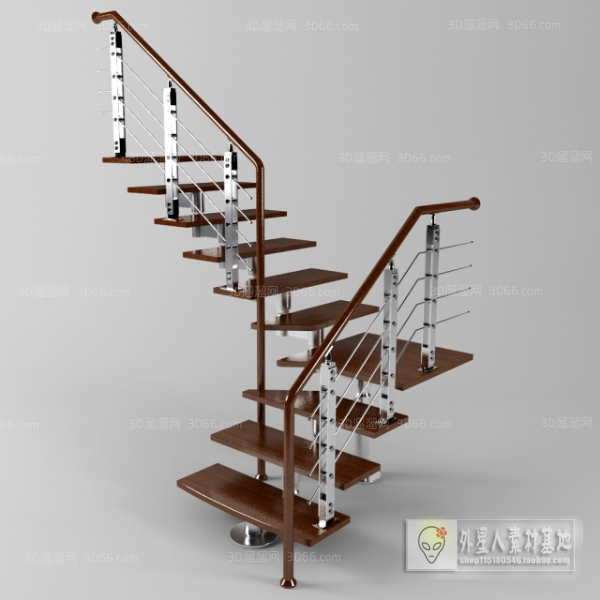 3DSKY PRO MODELS – STAIR 3D MODELS – 078 - thumbnail 1