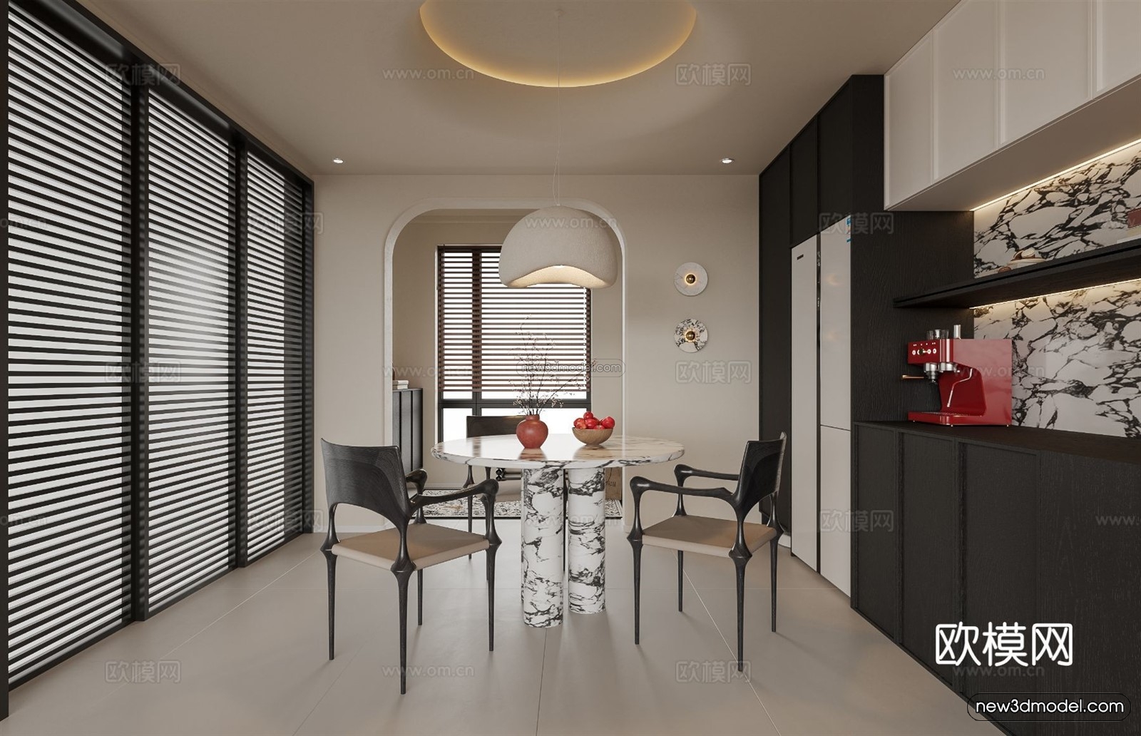 Modern Style Interior 3D Blocks and 3D Models – Living Room 3D Scene – 306 – CORONA - thumbnail 3