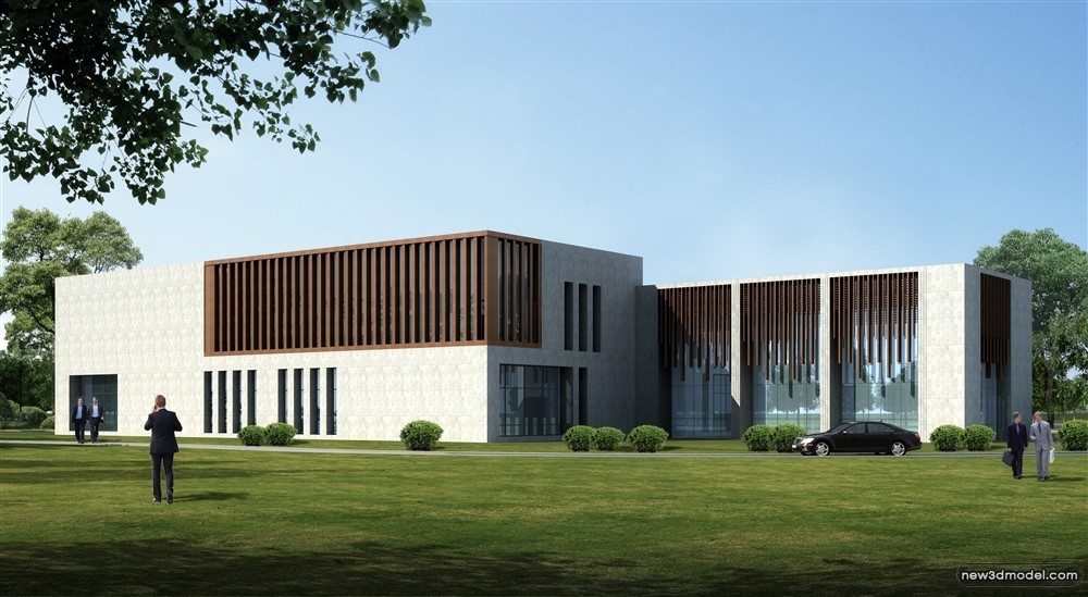 3D Models of Commercial Building – Exterior 3D Scenes – 791 – VRAY - thumbnail 5