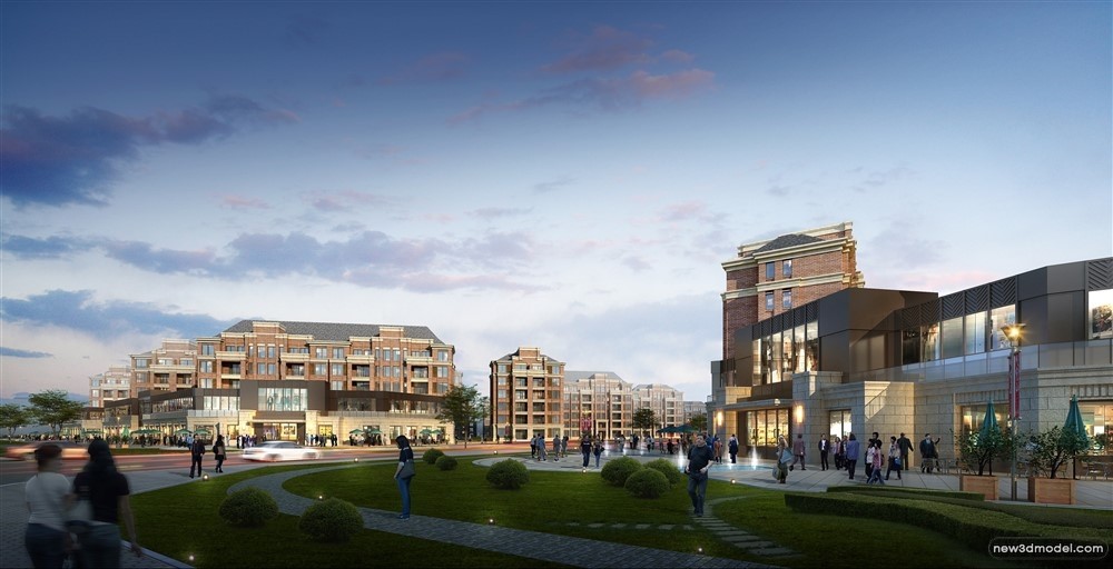 3D Models of Commercial Building – Exterior 3D Scenes – 794 – VRAY - thumbnail 4