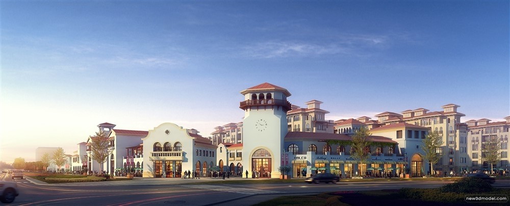 3D Models of Commercial Building – Exterior 3D Scenes – 794 – VRAY - thumbnail 5