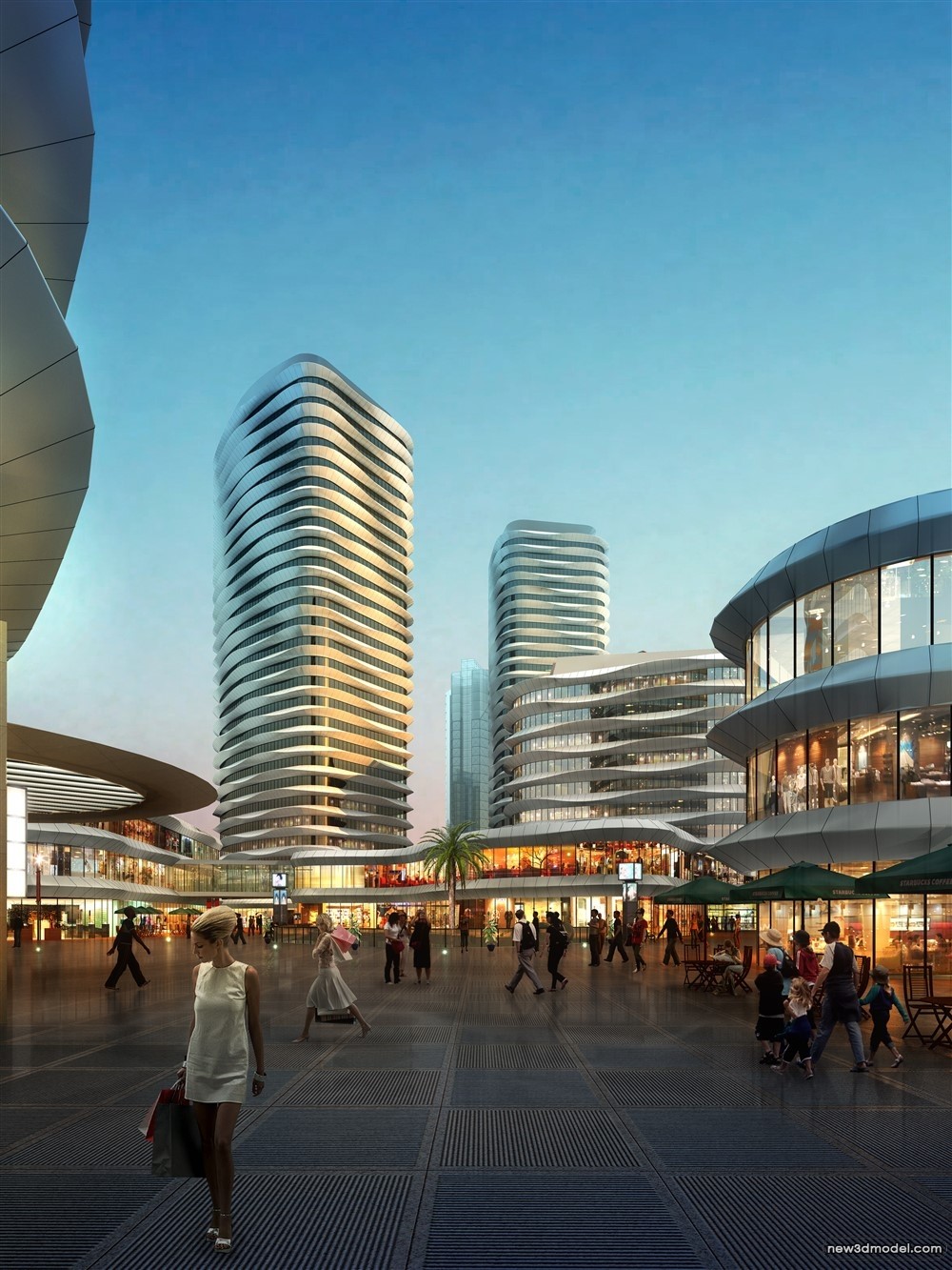 3D Models of Commercial Building – Exterior 3D Scenes – 318 – VRAY - thumbnail 4