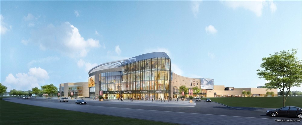 3D Models of Commercial Building – Exterior 3D Scenes – 798 – VRAY - thumbnail 2