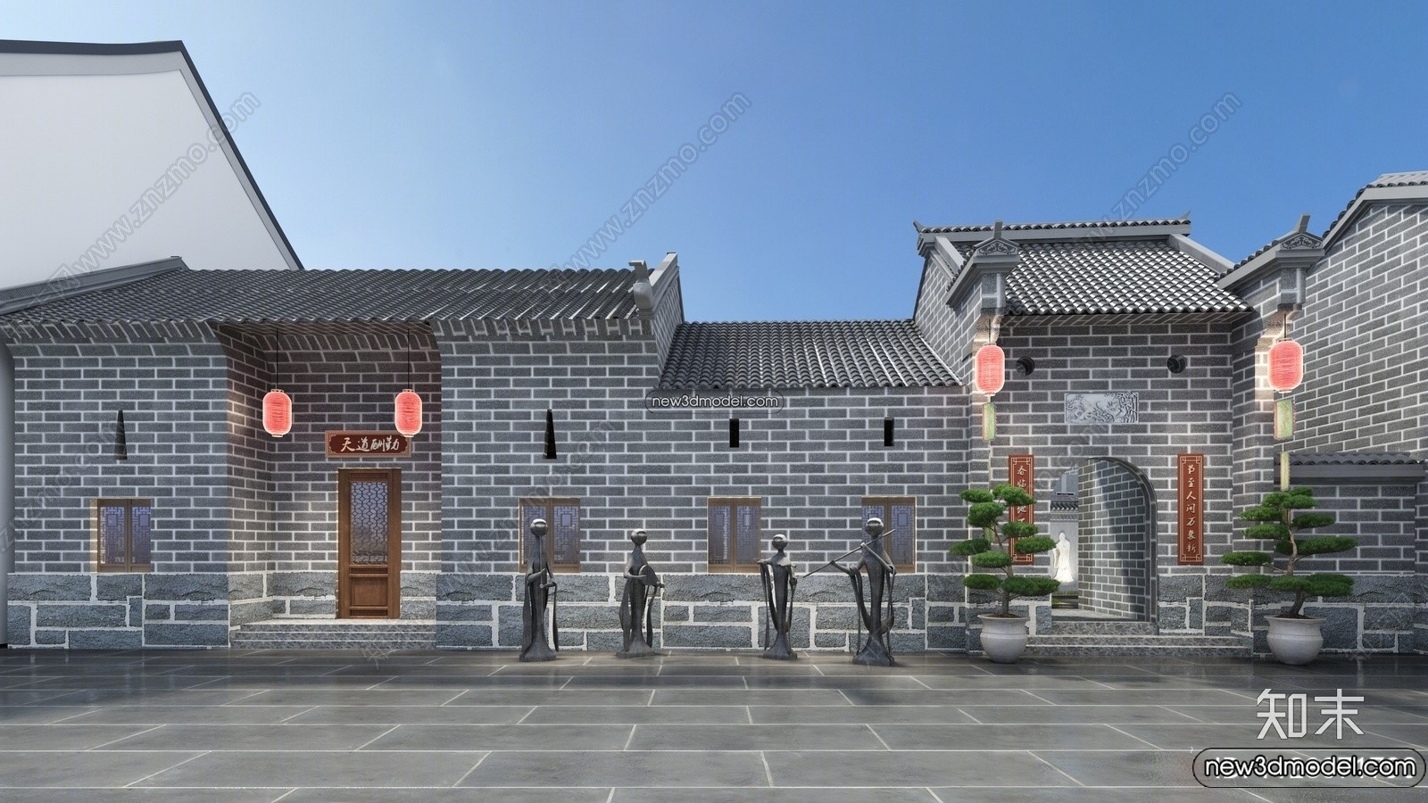 Exterior 3D Models of Pagoda – 3D Scenes – 004 – VRAY - thumbnail 2