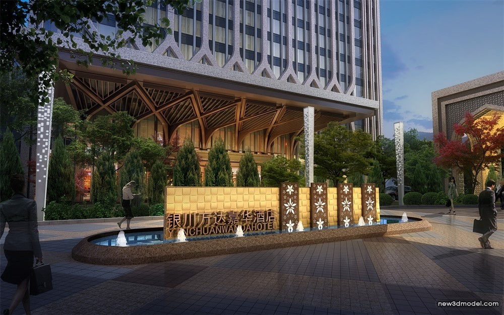 3D Models of Commercial Building – Exterior 3D Scenes – 998 – VRAY - thumbnail 2