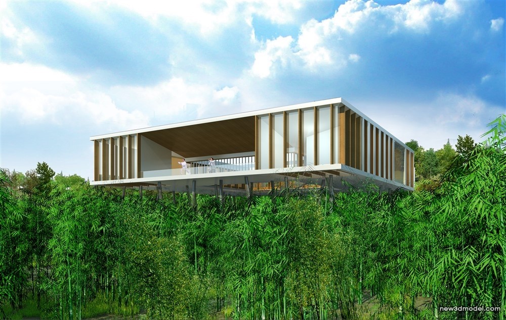 3D Models of Commercial Building – Exterior 3D Scenes – 321 – VRAY - thumbnail 2