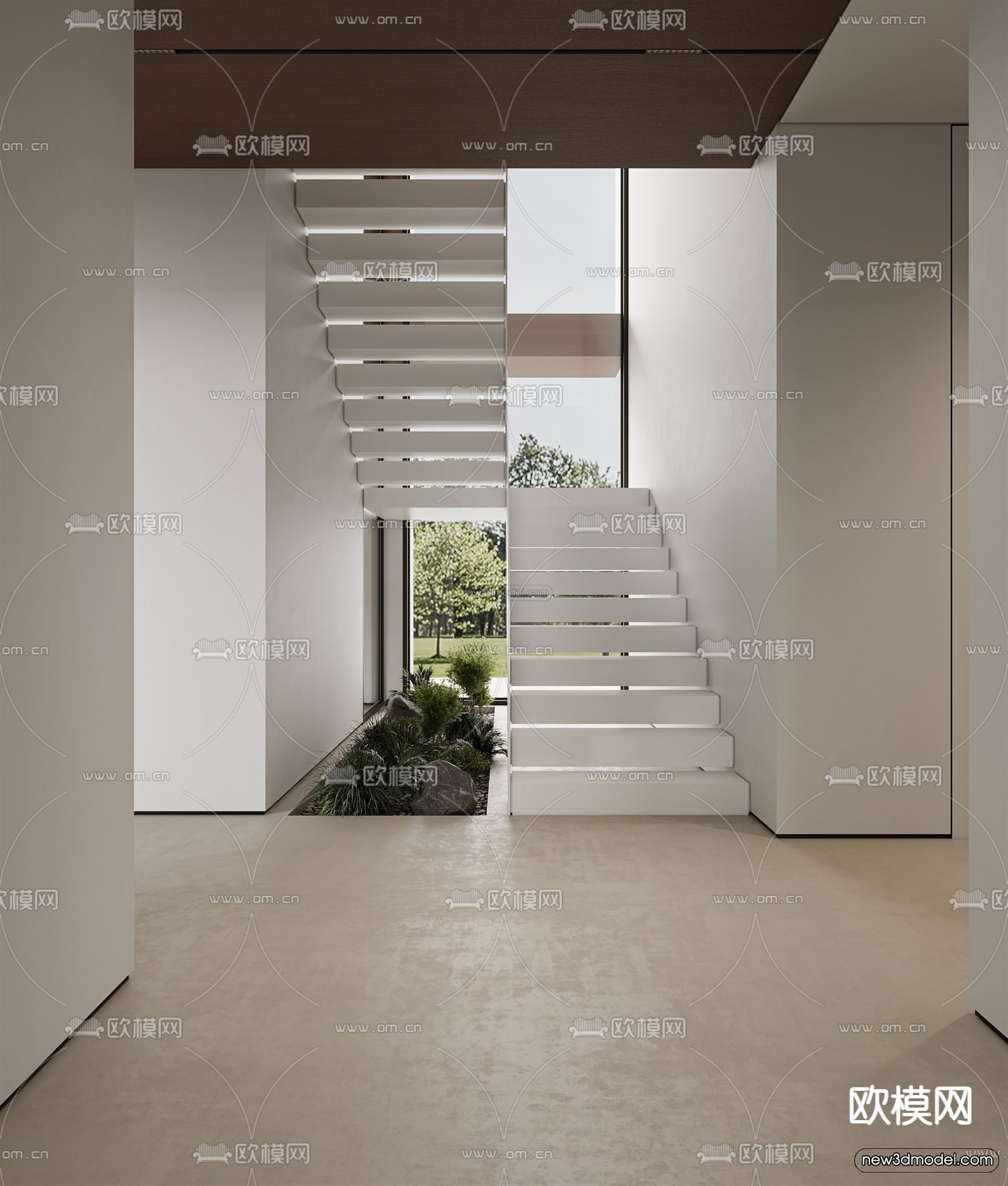Modern Style Interior 3D Blocks and 3D Models – Living Room 3D Scene – 332 – CORONA - thumbnail 5