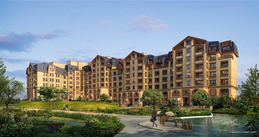 3D Models of Commercial Building – Exterior 3D Scenes – 1022 – VRAY - thumbnail 5