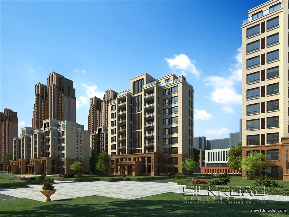 3D Models of Commercial Building – Exterior 3D Scenes – 327 – VRAY - thumbnail 5