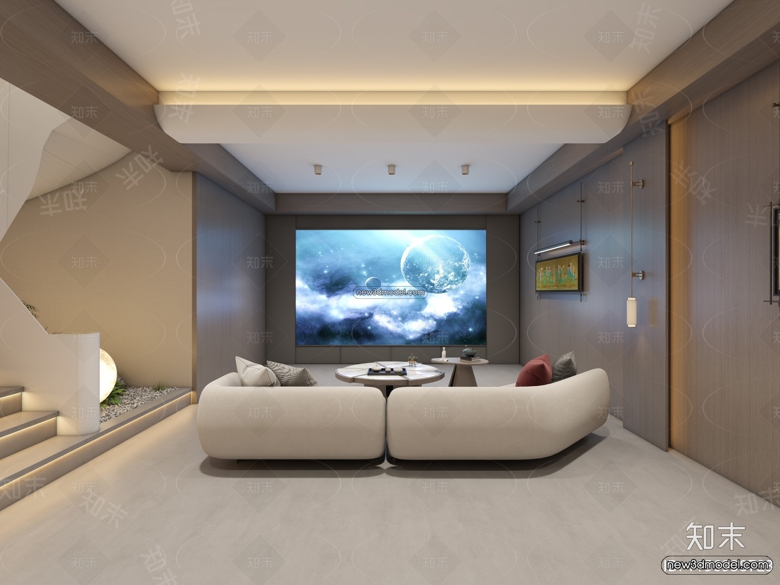 Interior 3D Models of Billiard – 3D Blocks – 006 – VRAY - thumbnail 3