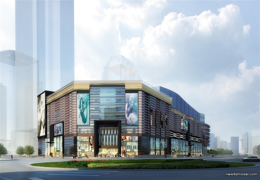 3D Models of Commercial Building – Exterior 3D Scenes – 1038 – VRAY - thumbnail 4
