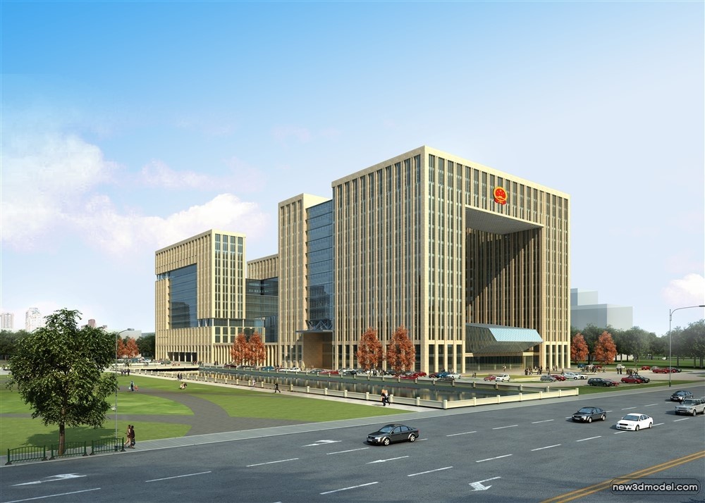 3D Models of Commercial Building – Exterior 3D Scenes – 333 – VRAY - thumbnail 2